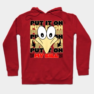 Put It In My Bill Cute Birdie Funny Face Cartoon Emoji Hoodie